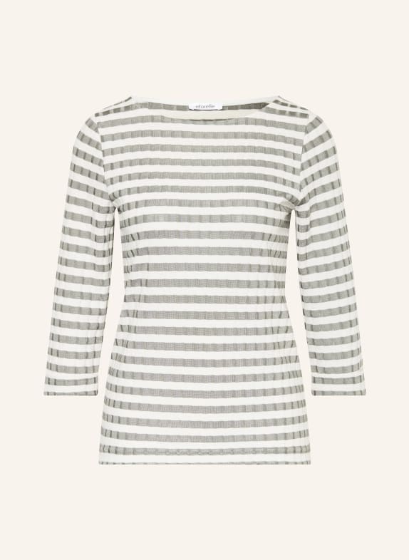 efixelle Blusenshirt mit 3/4-Arm HELLGRÜN / WEISS