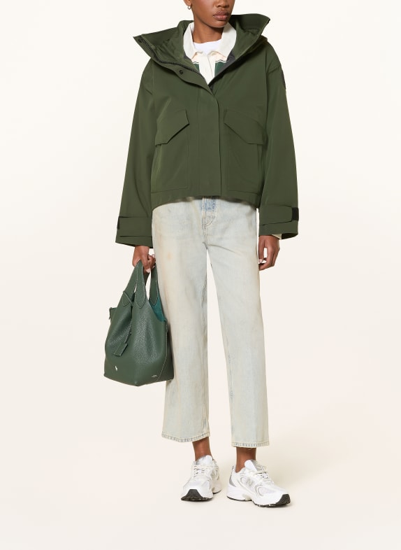 CANADA GOOSE Kurtka przeciwdeszczowa TOFINO CIEMNOZIELONY