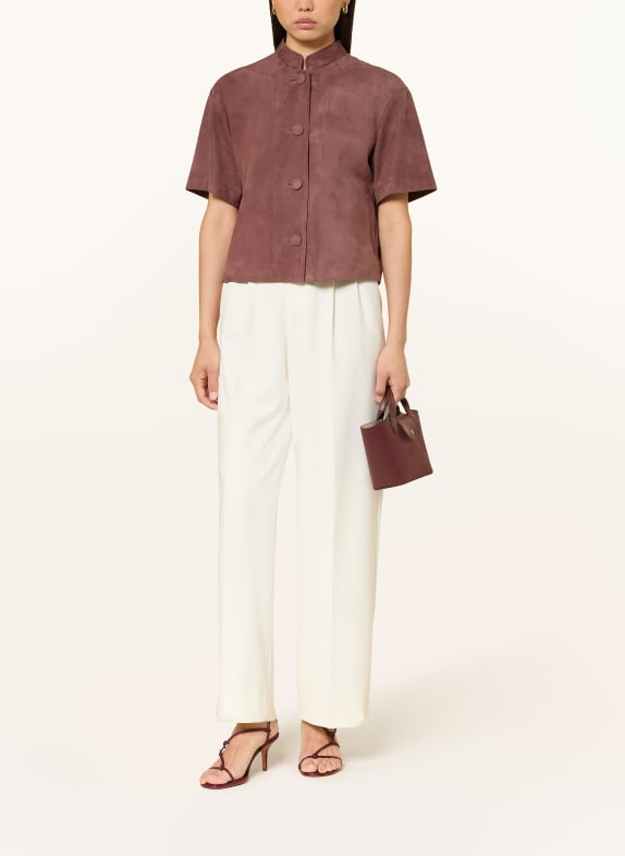 MEINDL Skórzana kurtka w stylu ludowym NIZZA CZERWONY