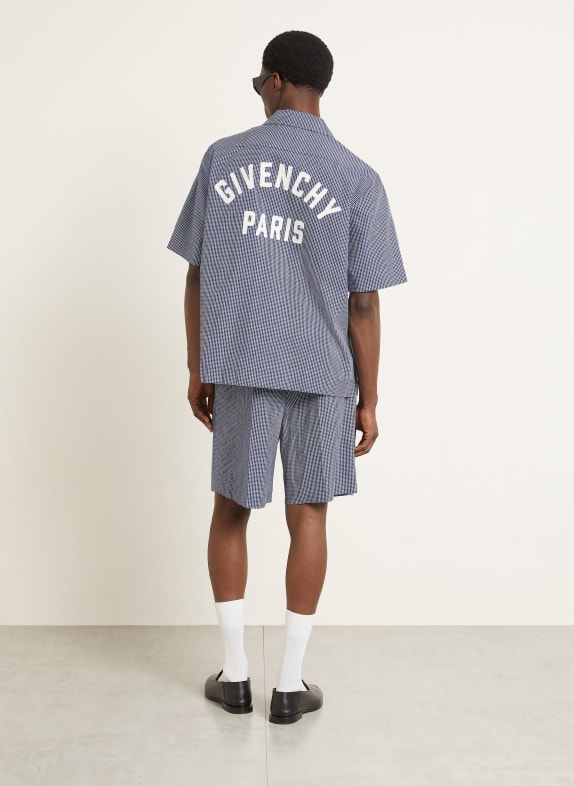GIVENCHY Resorthemd Comfort Fit WIT / BLAUW