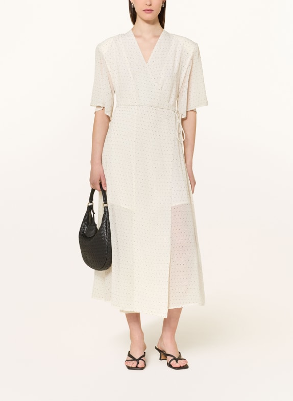 GESTUZ Wickelkleid GZDORAH CREME / SCHWARZ