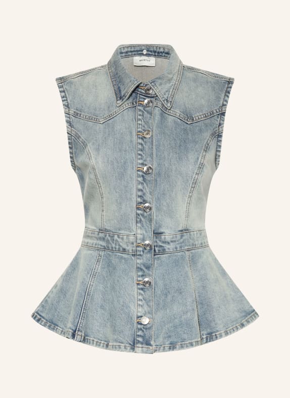 GESTUZ Džínová vesta GZNOMA TMAVĚ MODRÁ