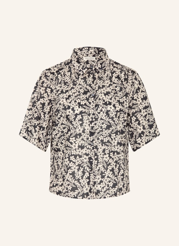 Marc O'Polo Chemisier BLEU FONCÉ / BLANC