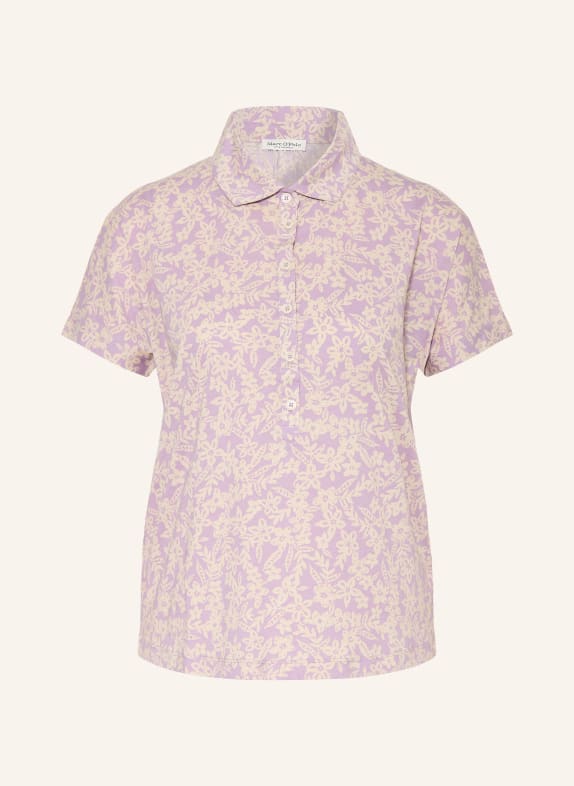 Marc O'Polo Jerseyová blůza SVĚTLE FIALOVÁ / KRÉMOVÁ