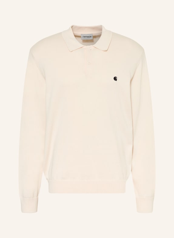 carhartt WIP Sweter polo MADISON KREMOWY