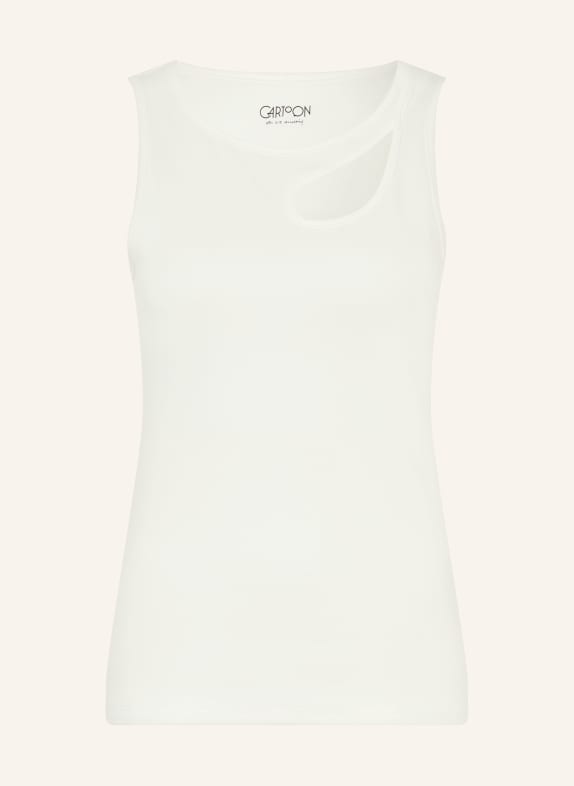 CARTOON Top mit Cut-out WEISS