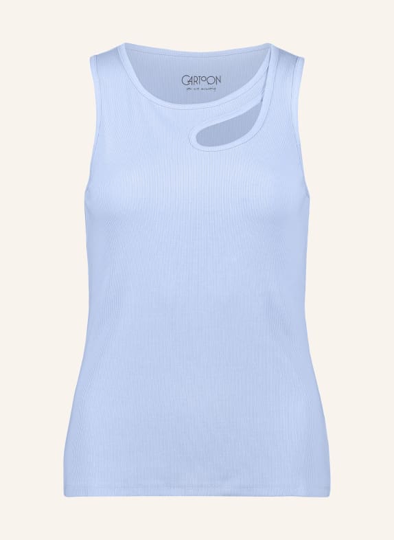 CARTOON Top mit Cut-out HELLBLAU