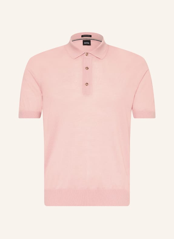 BOSS Strick-Poloshirt NOLANO ROSA