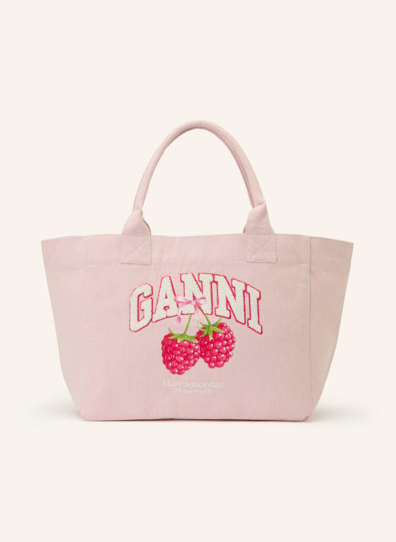 GANNI Tote bag LIGHT PINK