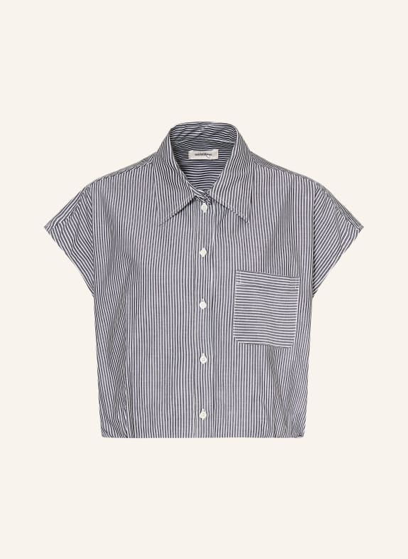 ottod'ame Hemdbluse DUNKELBLAU / WEISS