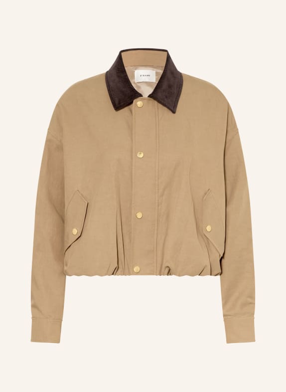 FRAME Blouson CHAMEAU / MARRON FONCÉ