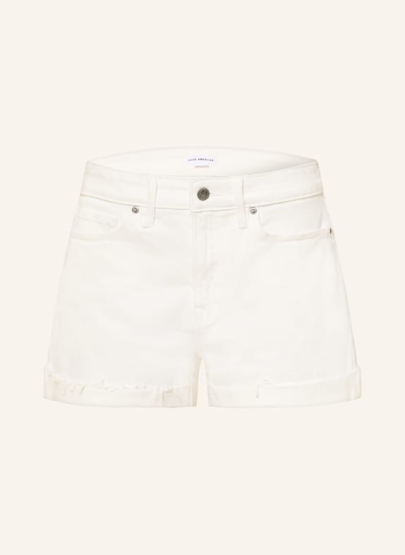 GOOD AMERICAN Jeansshorts GOOD GIRLFRIEND 001 WHITE
