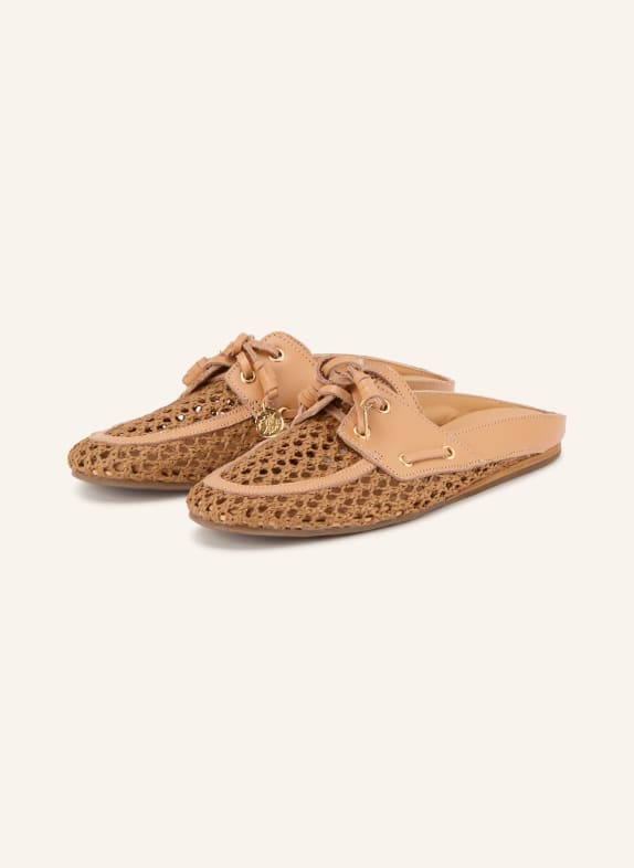 ANCIENT GREEK SANDALS NAVETA mules BROWN / LIGHT BROWN