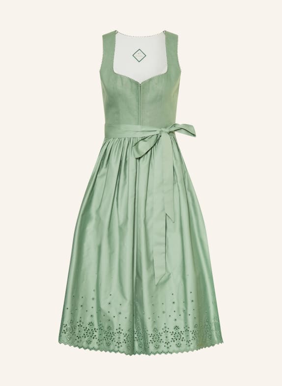 WALDORFF Dirndl PRIMULA mit Leinen GRÜN