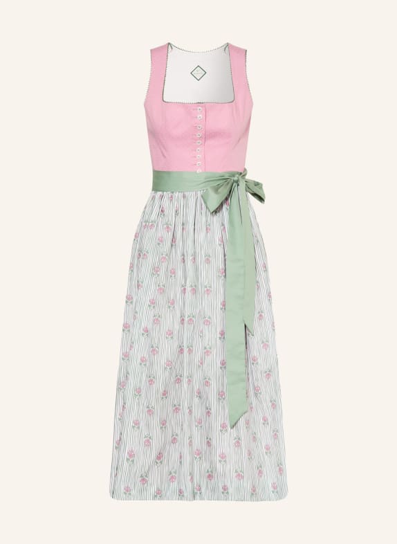 WALDORFF Dirndl CALI ROSA / GRÜN / WEISS