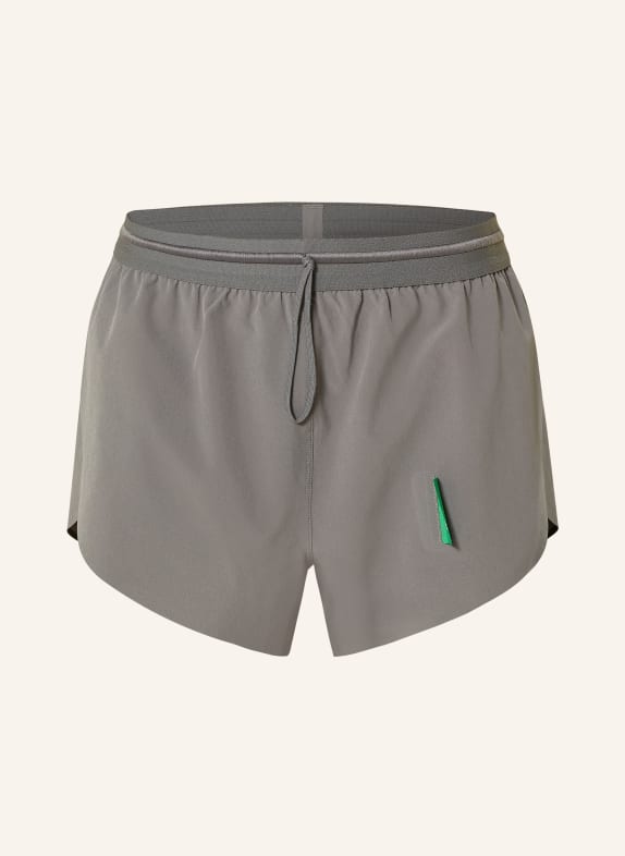 District Vision 2-in-1-Laufshorts SPLIT DUNKELGRAU