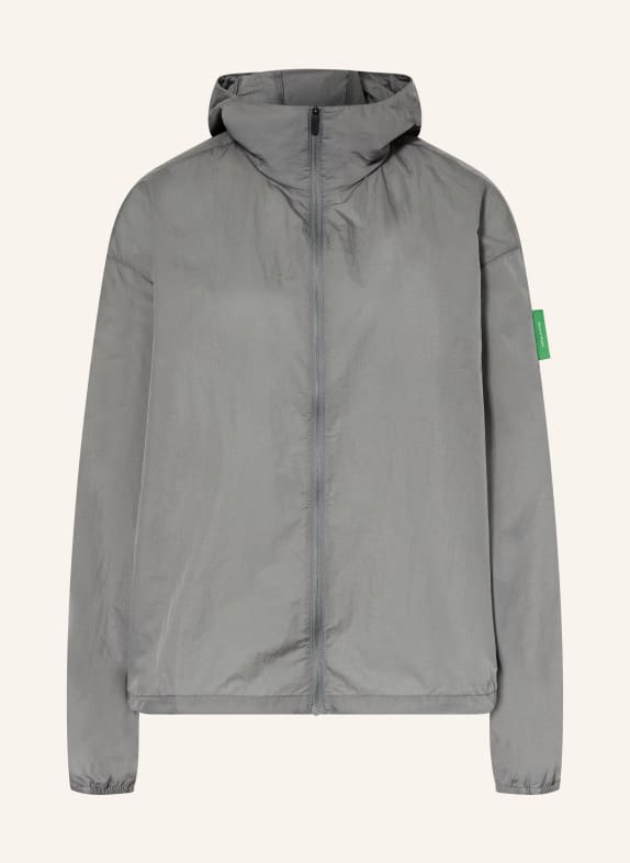 District Vision Hardloopjack ULTRALIGHT NYLON WINDBREAKER DONKERGRIJS