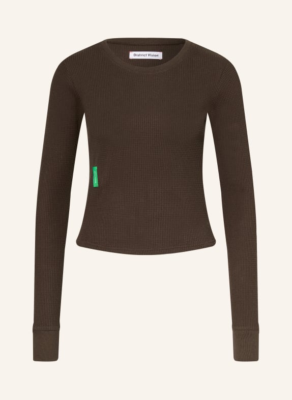 District Vision Long-sleeve shirt DARK BROWN
