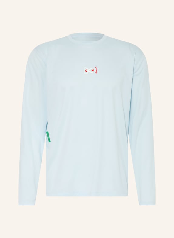 District Vision Laufshirt HELLBLAU / ROT / GRÜN