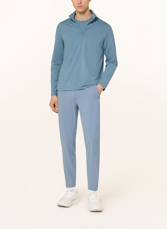 lululemon Hanorac din jersey SOFT JERSEY ALBASTRU-CENUȘIU