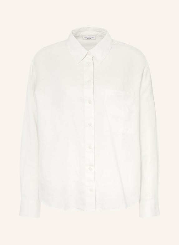 Marc O'Polo DENIM Hemdbluse mit Leinen WEISS