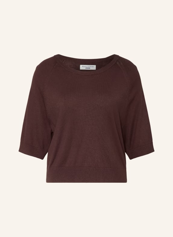 Marc O'Polo DENIM Tröja med 3/4-ärmar MÖRKBRUN