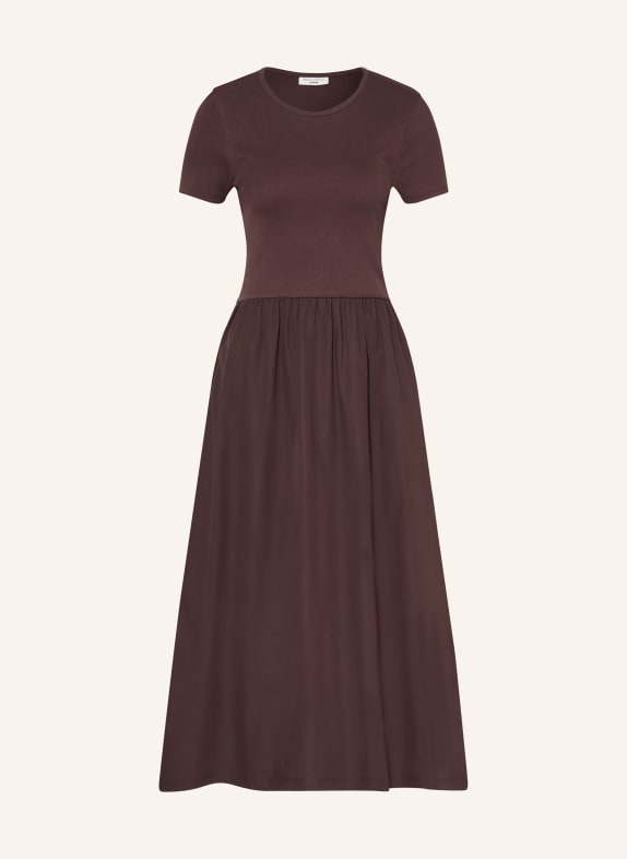 Marc O'Polo DENIM Kleid im Materialmix DUNKELBRAUN