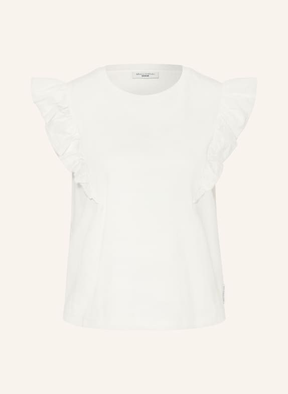 Marc O'Polo DENIM Top with ruffles WHITE