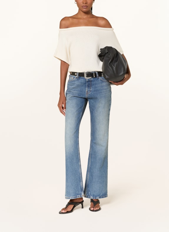 EB DENIM Off-shoulder shirt DAHLIA ECRU