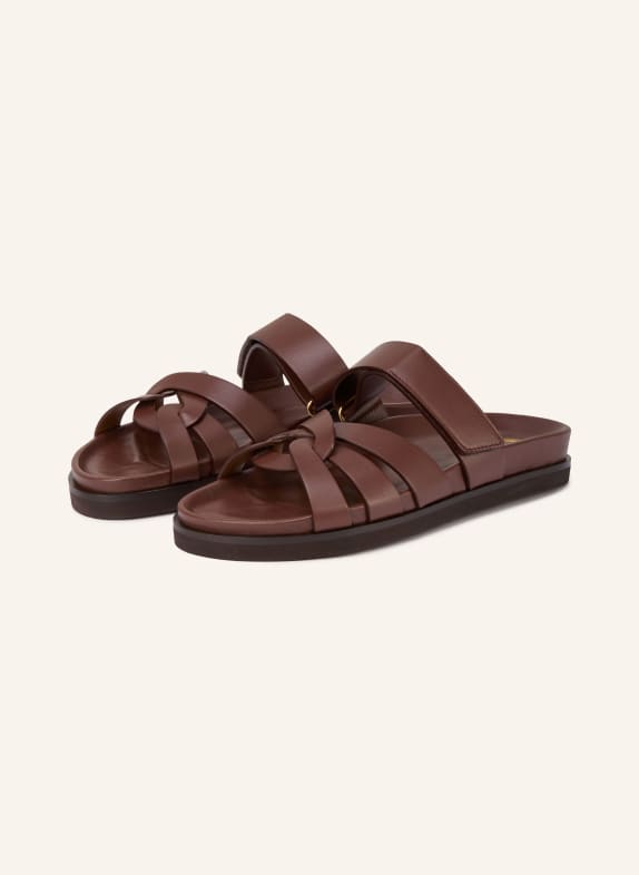 bobbies Mules ATLAS MARRON FONCÉ