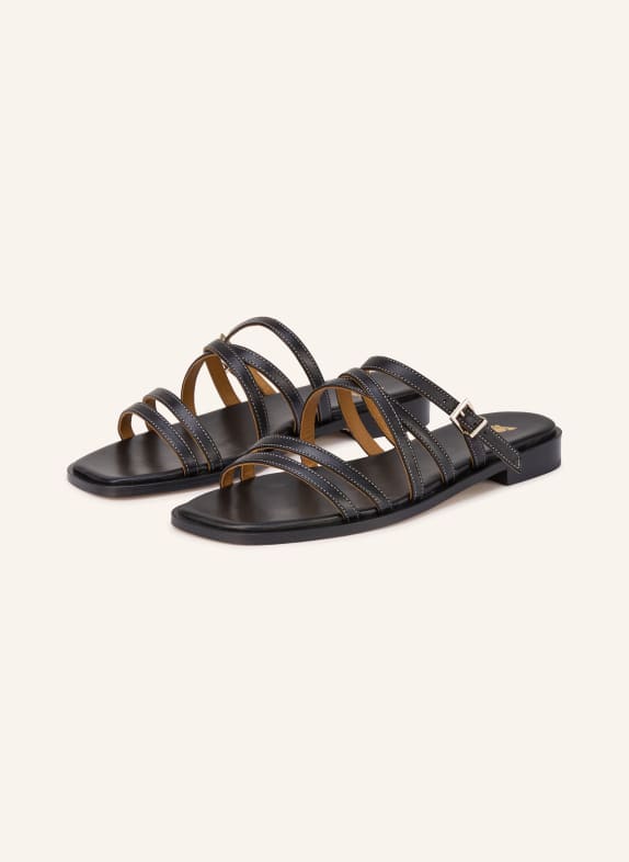 bobbies Pantoletten ISYS SCHWARZ