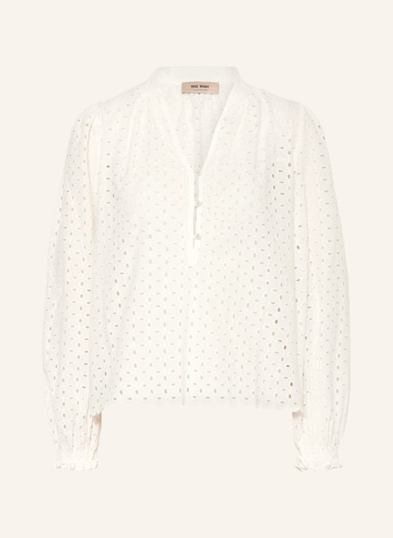 MOS MOSH Blusenshirt MMTAZZIN aus Lochspitze WEISS