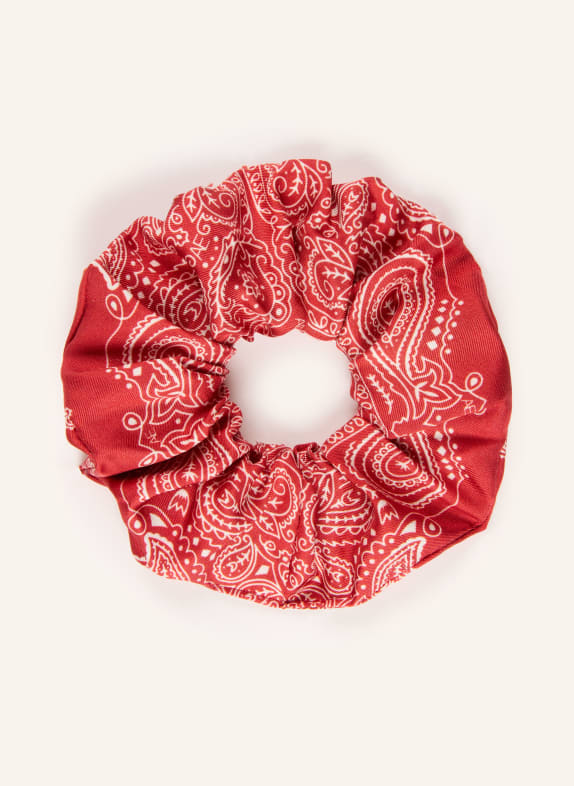 AENEIS Silk hair tie RED / WHITE