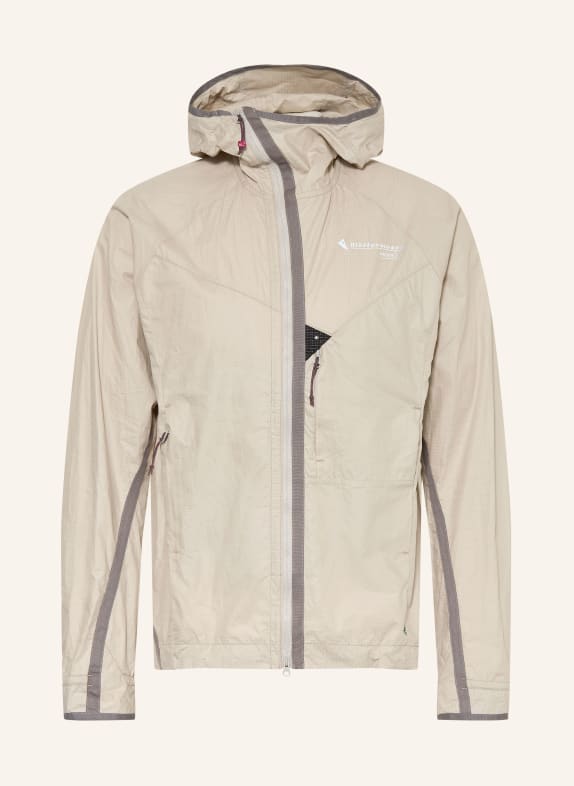 Klättermusen Windbreaker ANSUR HOODED GRAU