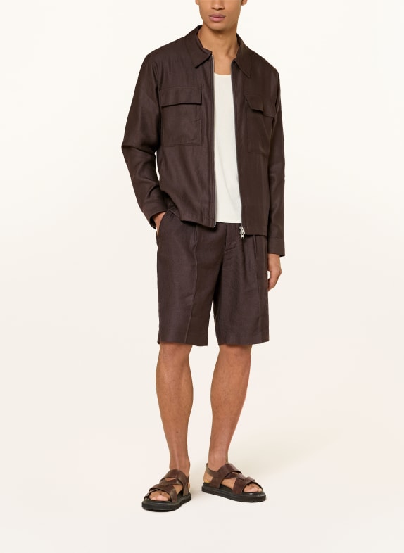 NN.07 Korte broek KAY MARRON FONCÉ