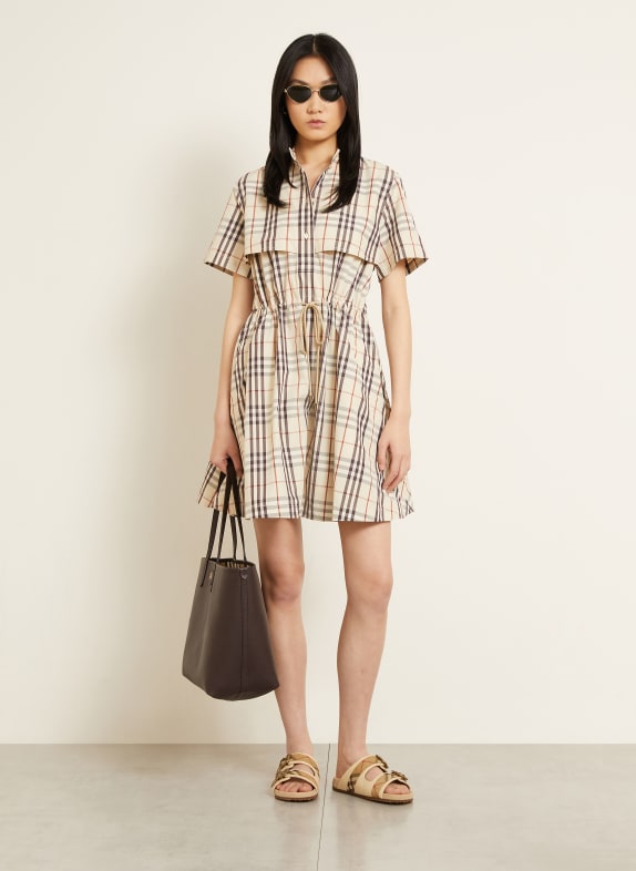 BURBERRY Kleid ISOTTA HELLBRAUN / DUNKELBRAUN / BRAUN