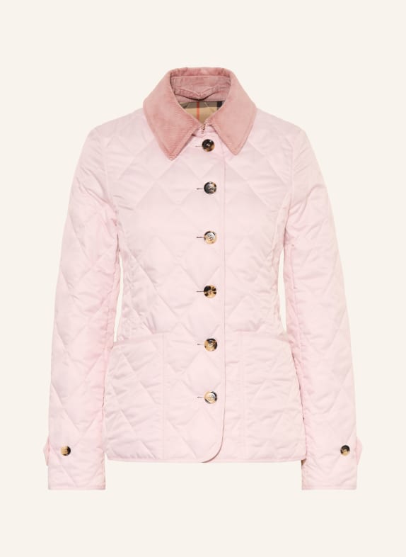 BURBERRY Quilted jacket LIGHT PINK