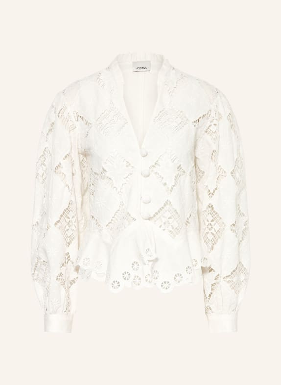 ISABEL MARANT Blusenshirt NINA aus Spitze WEISS
