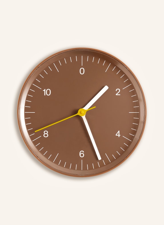 HAY Zegar ścienny BRĄZOWY