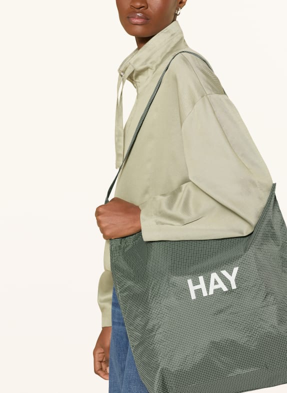 HAY sac de courses VERT / BLANC