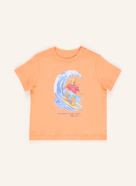 POLO RALPH LAUREN T-shirt ORANGE / BLUE
