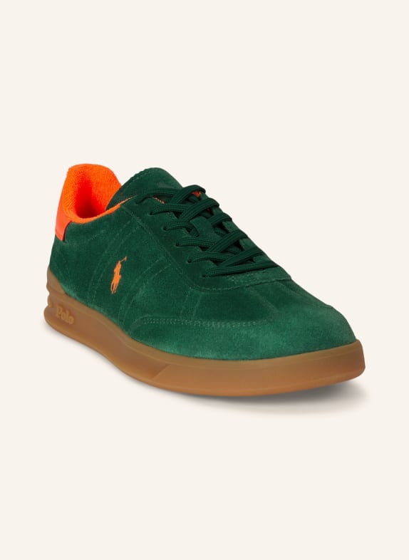 POLO RALPH LAUREN sneaker GREEN / NEON ORANGE