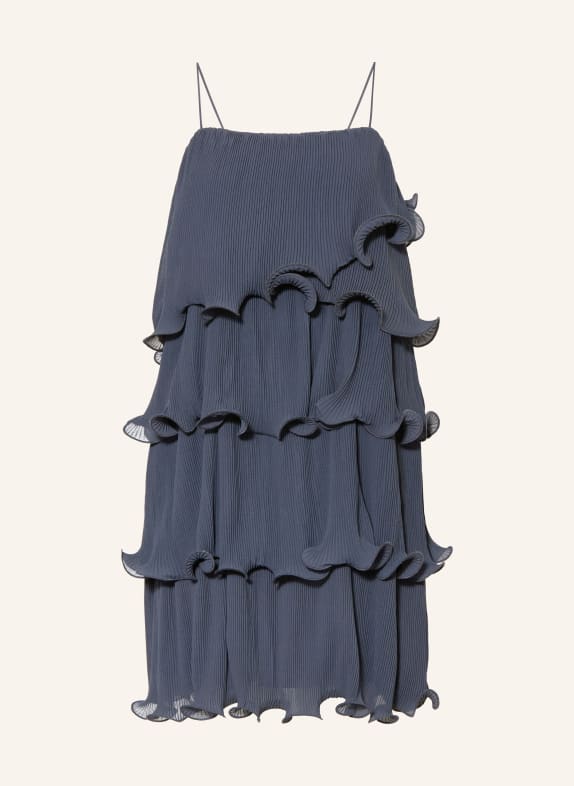 CPH MUSE CMKIRA Dress with Ruffles BLUE GRAY