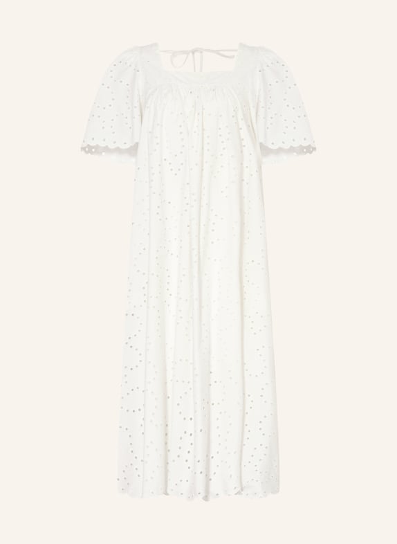 SUNCOO Robe CYRIEL en dentelle ajourée BLANC