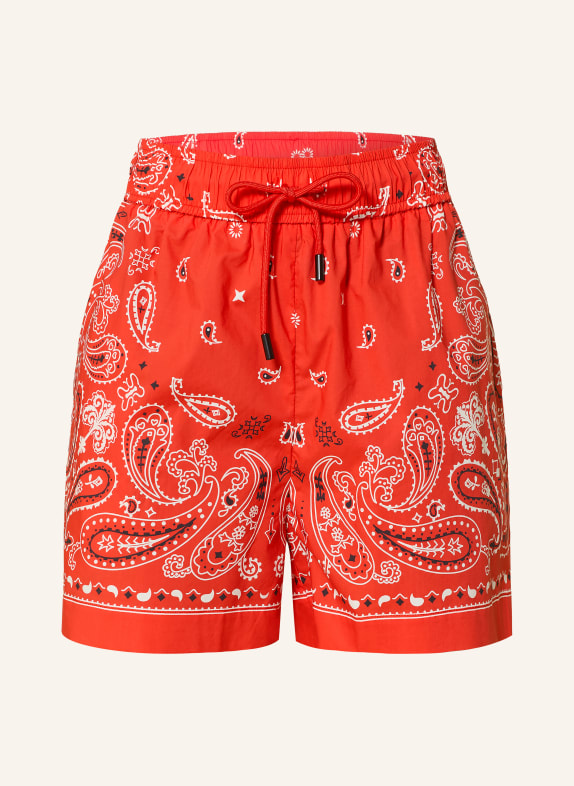 SUNCOO Šortky BAHIA ČERVENÁ / BÍLÁ / ČERNÁ