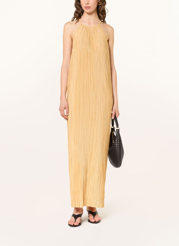 ESTHÉ Plisseekleid PLEATED HALTER CAMEL
