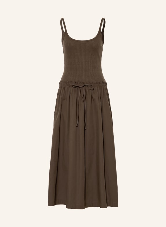 ESTHÉ Jurk van gemengde materialen BRUIN