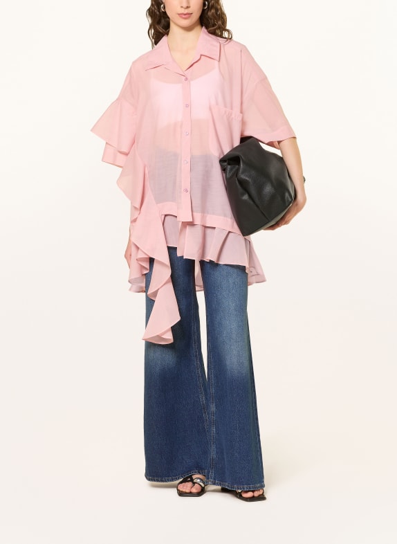 ESTHÉ Oversized blouse met volants ROSÉ
