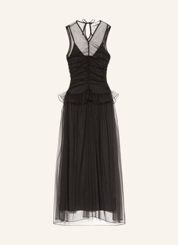 ESTHÉ Šaty s volánky ČERNÁ