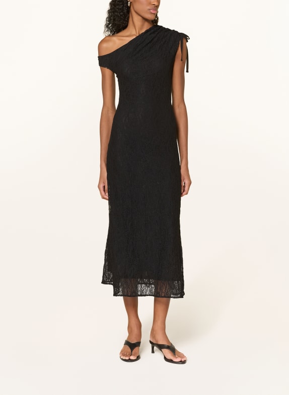 ESTHÉ Robe asymétrique en dentelle NOIR